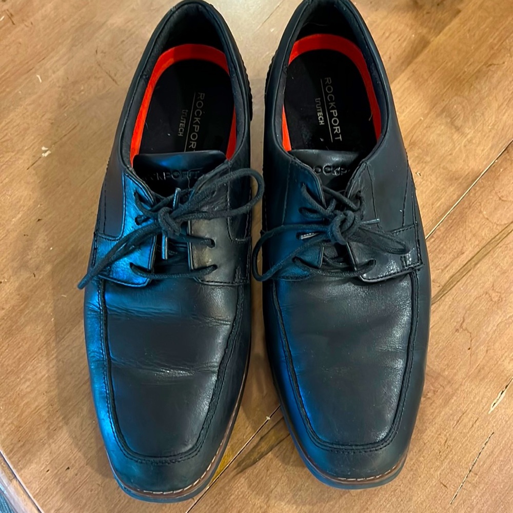 Black Rockport Oxford Dress Shoes